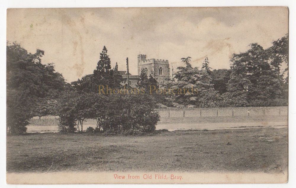 View From Old Field, Bray, Maidenhead Berkshire - Early 1900s Postcard