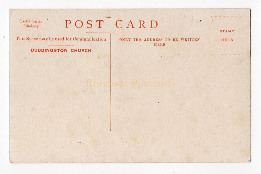 Duddingston Church Edinburgh - Early 1900s Postcard