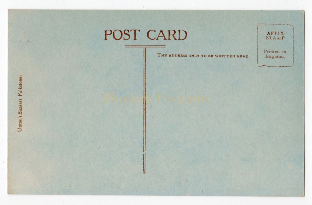 The Zig Zag Path, Folkstone, Kent - Uptons Bazaars Circa 1930s Postcard