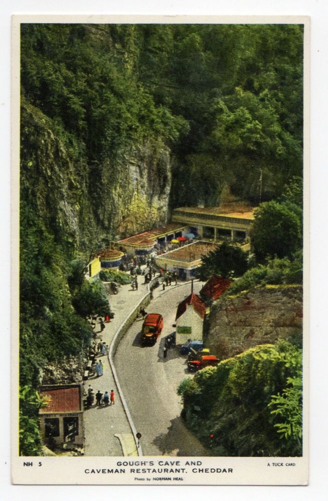 Cheddar Gorge - Goughs Cave and Caveman Restaurant - Tucks Postcard