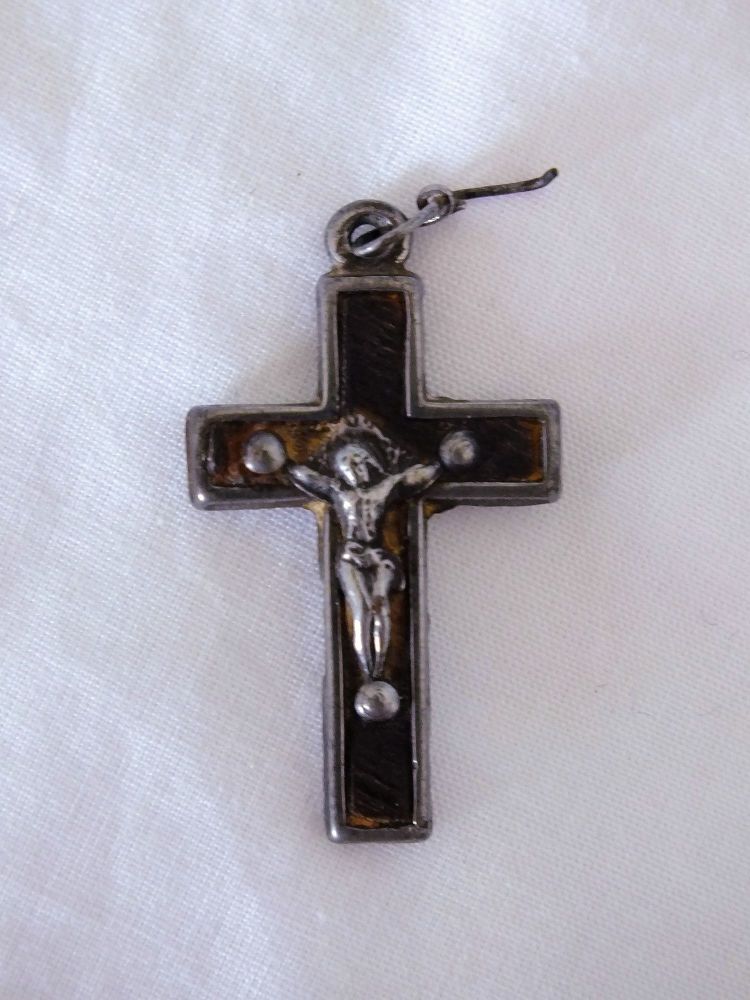 Small Pectoral Crucifix Pendant-Rosary Cross-Holy Cross