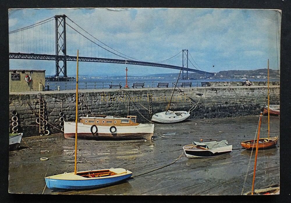 The Forth Road Bridge From South Queensferry, West Lothian-Circa 1960s Photo Postcard