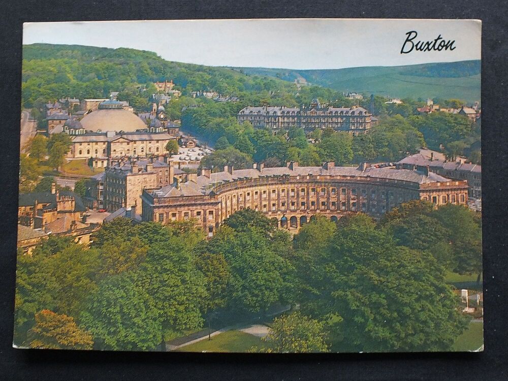 Buxton Derbyshire-Panorama View From Town Hall-Circa 1980s Photo View Postcard