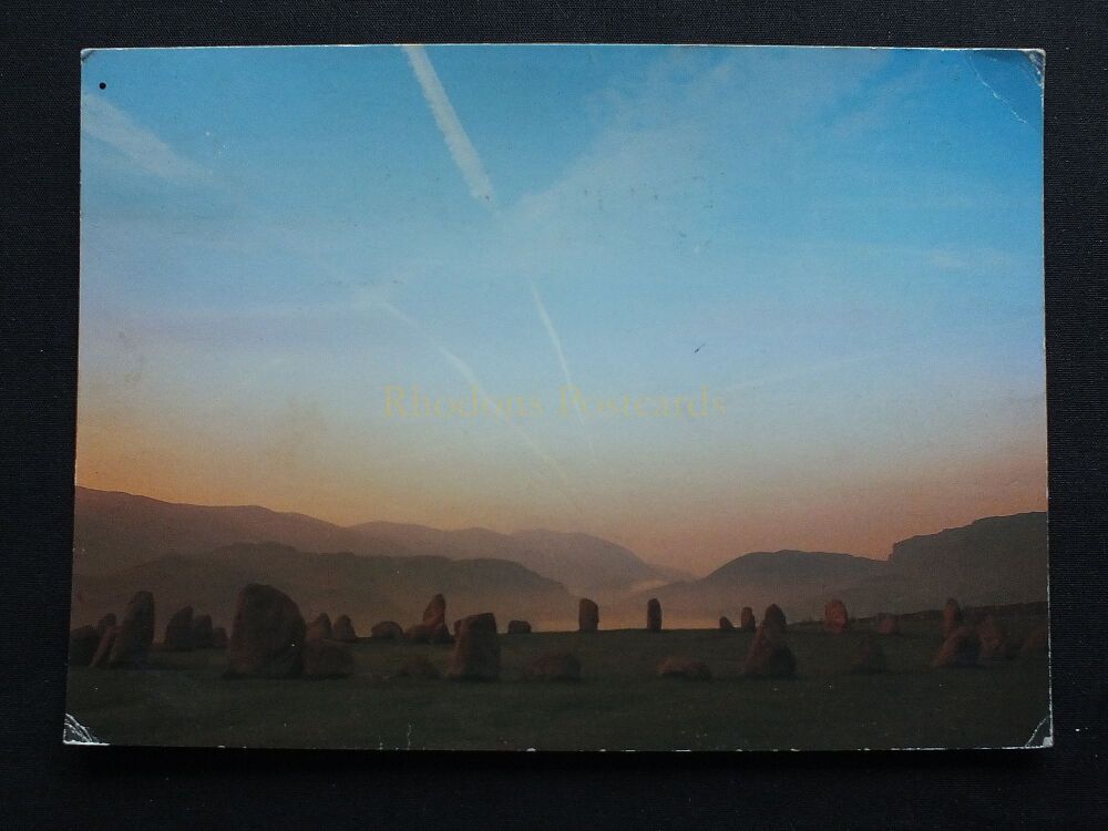 Midsummer Morning, Castlerigg Stone Circle Near Keswick-1980s Photo Postcard