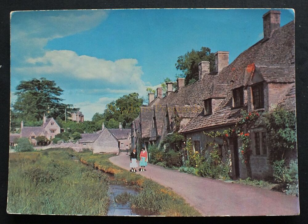 Arlington Row, Bibury, Gloucestershire - J A Dixon Postcard