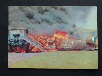 Battle of Britain Film RAF Spitfire Crash Postcard