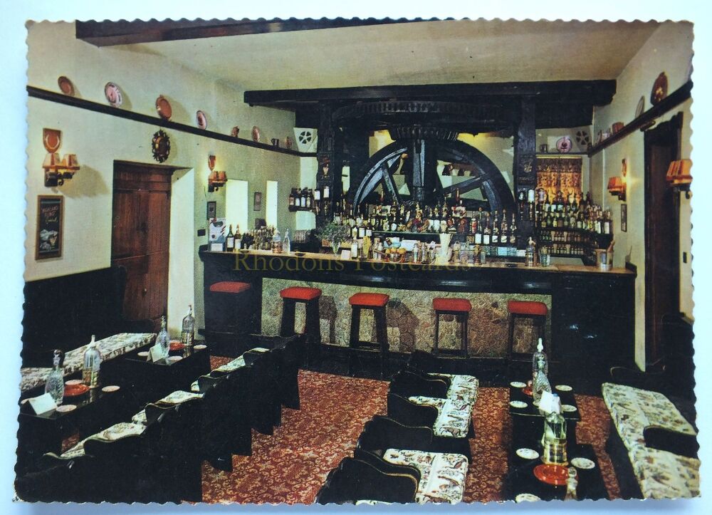 The Mill Room Cocktail Bar, Le Moulin De Lecq, Jersey-Real Photo Postcard
