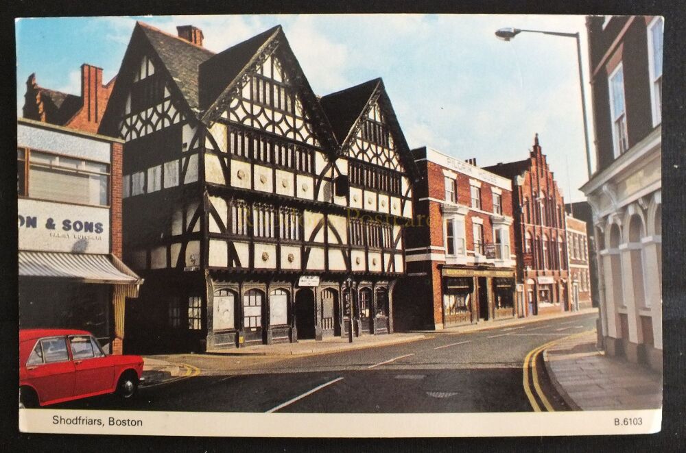 Shodfriars, Boston, Lincolnshire-Circa 1970s Dennis Productions Postcard