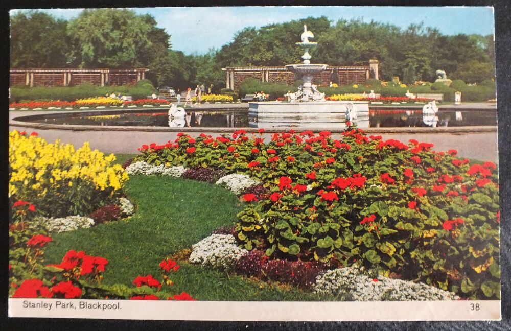 Stanley Park Blackpool Lancashire-1970s Bamforth Color Gloss Postcard