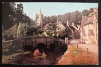 Castle Combe Wiltshire-1970s Colour Photo Postcard