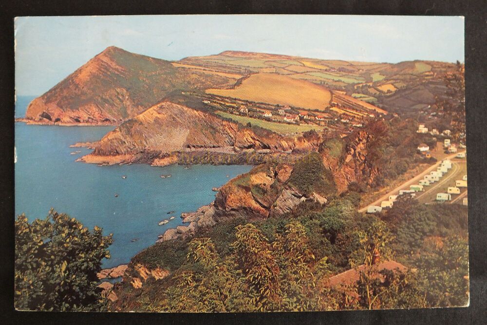 Combe Martin From Newberry Hill North Devon-1960s Photo Postcard