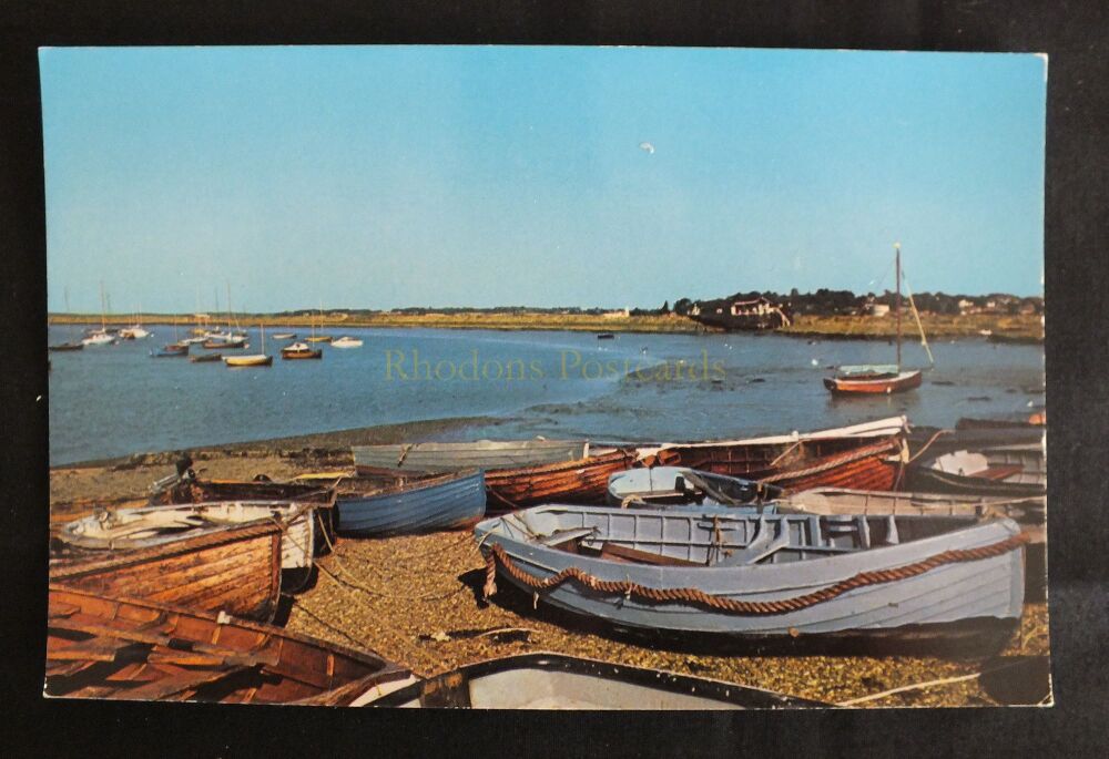 Slaughden Quay Aldeburgh Suffolk-Quayside With Boats Colour Photo View Postcard
