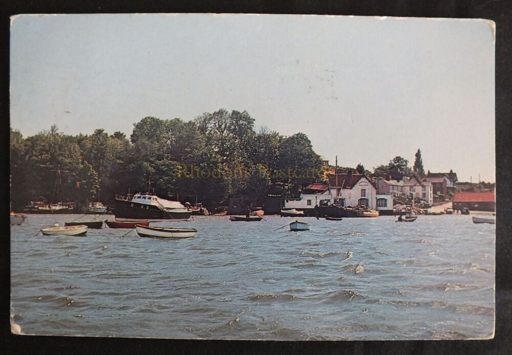 Pinmill On River Orwell Suffolk-1960s Photo Postcard