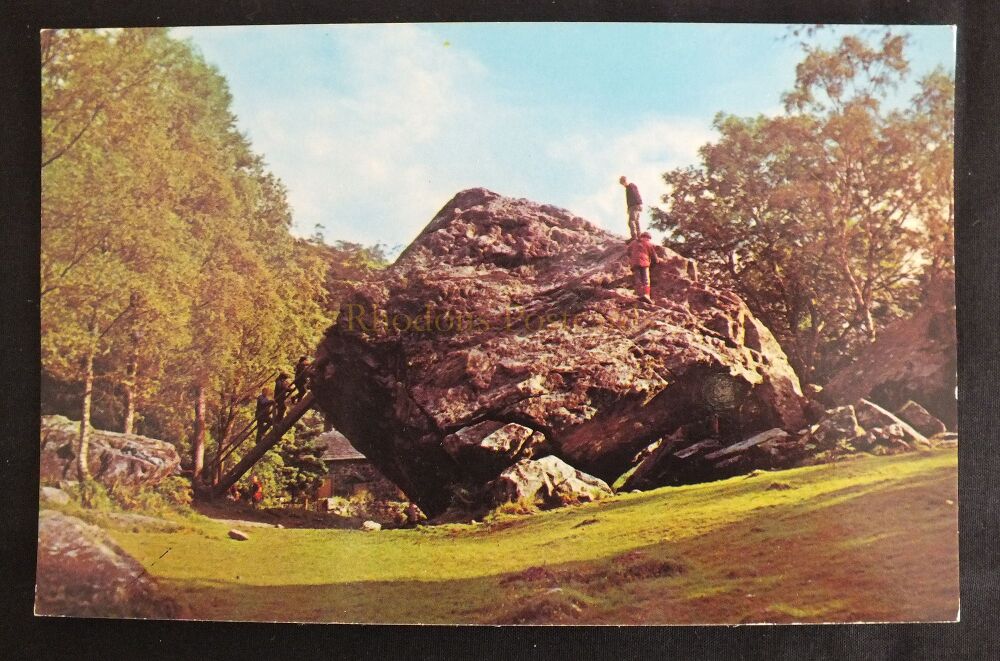 The Bowder Stone Borrowdale Cumbria-Colour Photo Postcard