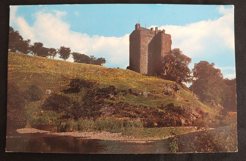 Neidpath Castle And The River Tweed Scottish Borders-Colour Postcard