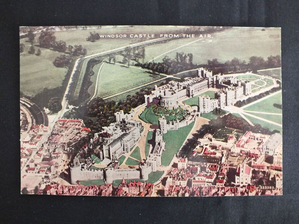 Windsor Castle From The Air-Valentines 'Valesque' Phot View Postcard