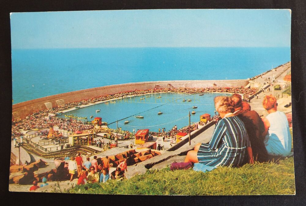 North Shore Boating Pool Blackpool-1970s Photo Postcard