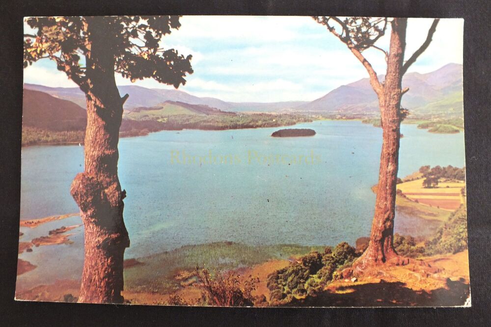 Derwentwater Cumbria From Surprise View- Circa 1970s Colour Photo Postcard