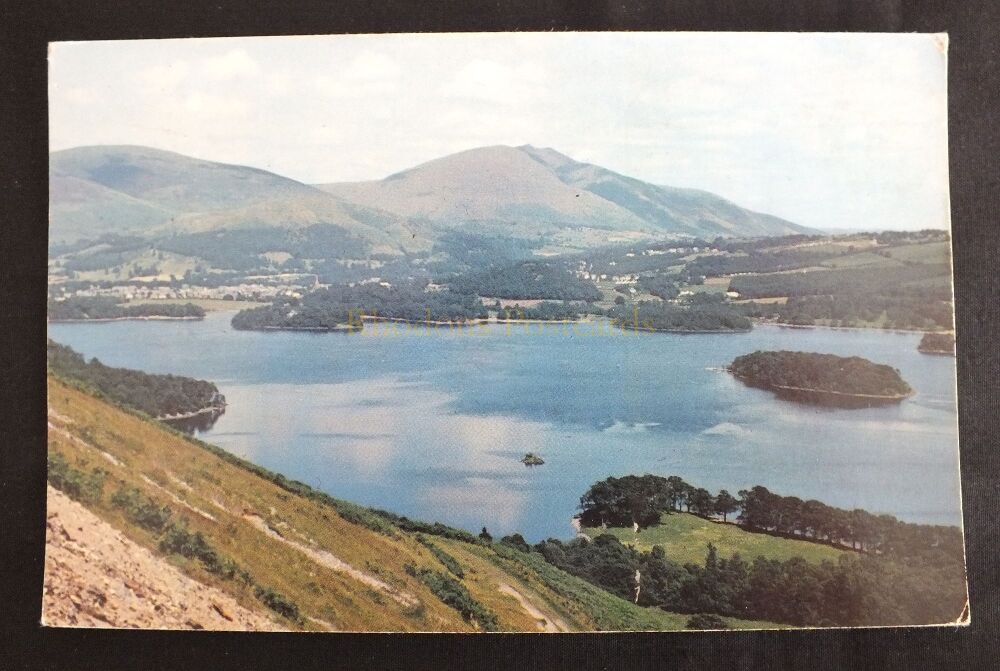 Derwentwater English Lake District-View From Catbells Keswick-1970s Postcard