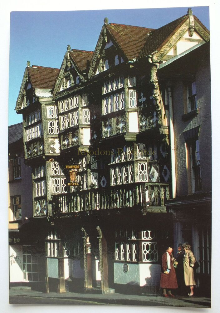 The Feathers Hotel Ludlow Shropshire-Colour Photo Postcard