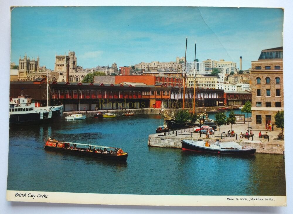 Bristol City Docks Bristol-John Hinde Studios Postcard-Circa 1980s Vintage