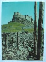 Lindisfarne Castle Northumberland-View From Old Jetty-Colour Photo Postcard