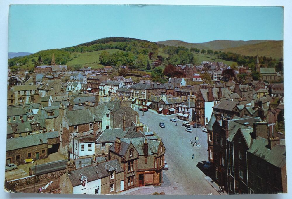 Moffat Dumfriesshire Scotland-1960s Colour Townscape Photo Postcard