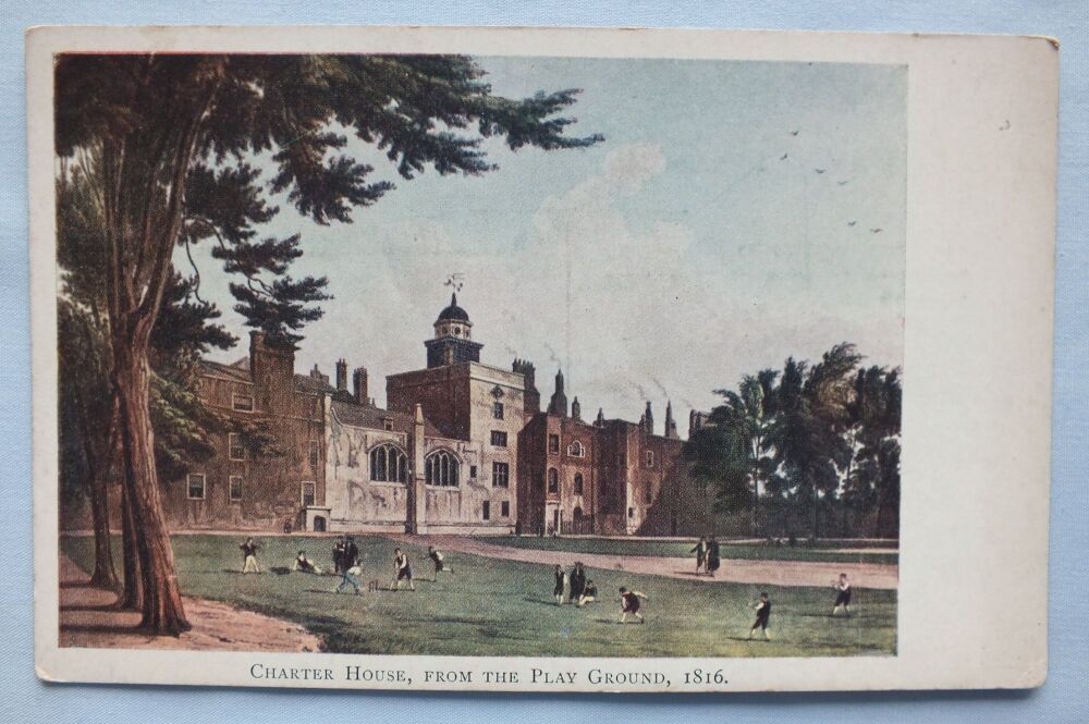 Charter House from the Play Ground 1816-Art Postcard