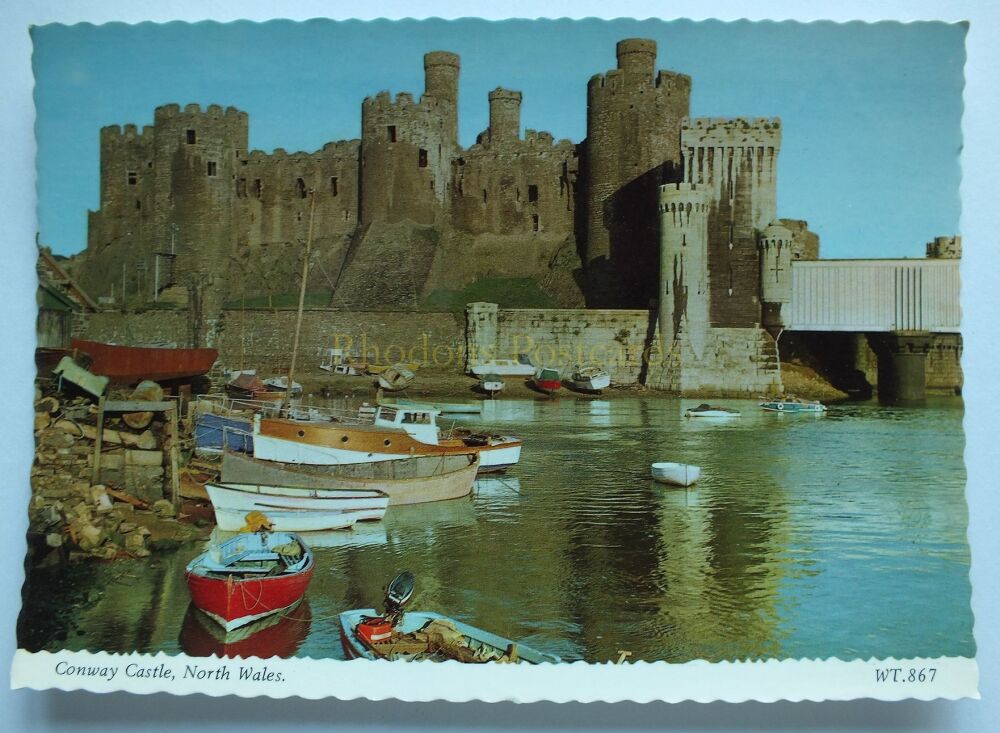Conway Castle North Wales- Colour Photo Postcard