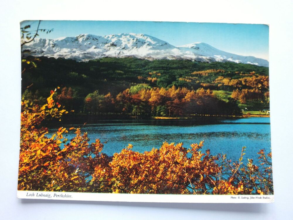 Loch Lubnaig Perthshire Scotland-John Hinde Colour Photo Postcard