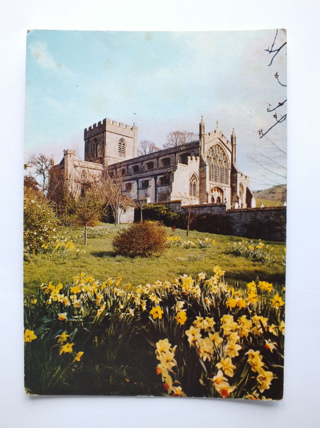 Edington Priory Church Wiltshire From The North West-Colour Photo Postcard