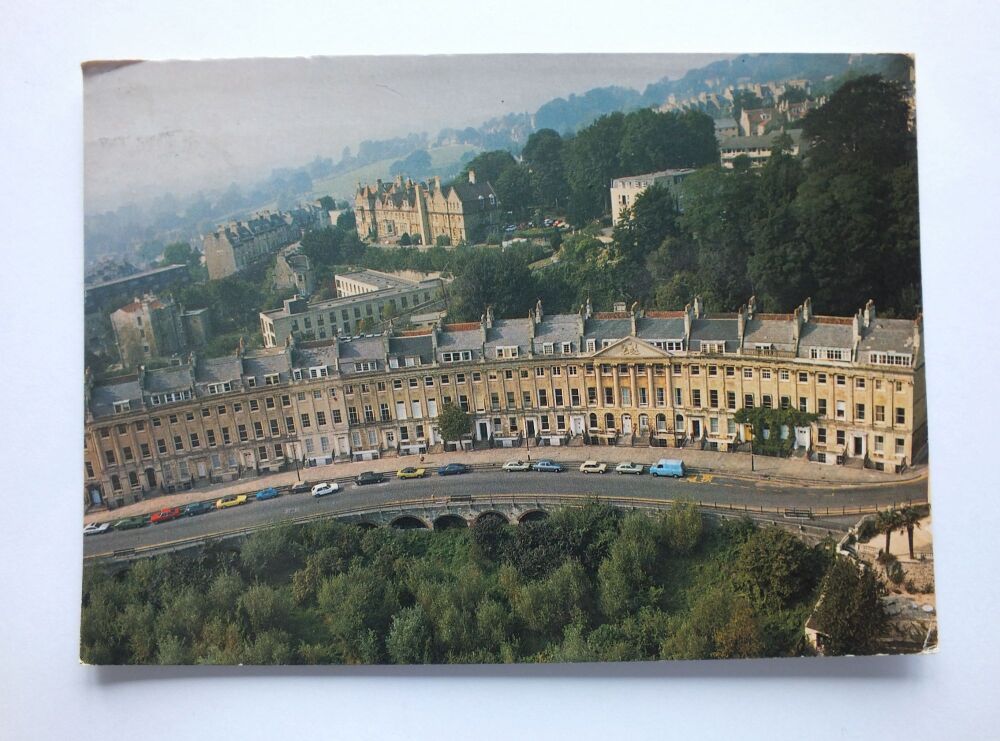 Camden Crescent Bath-Designed By John Eveleigh 1788-Colour Photo Postcard