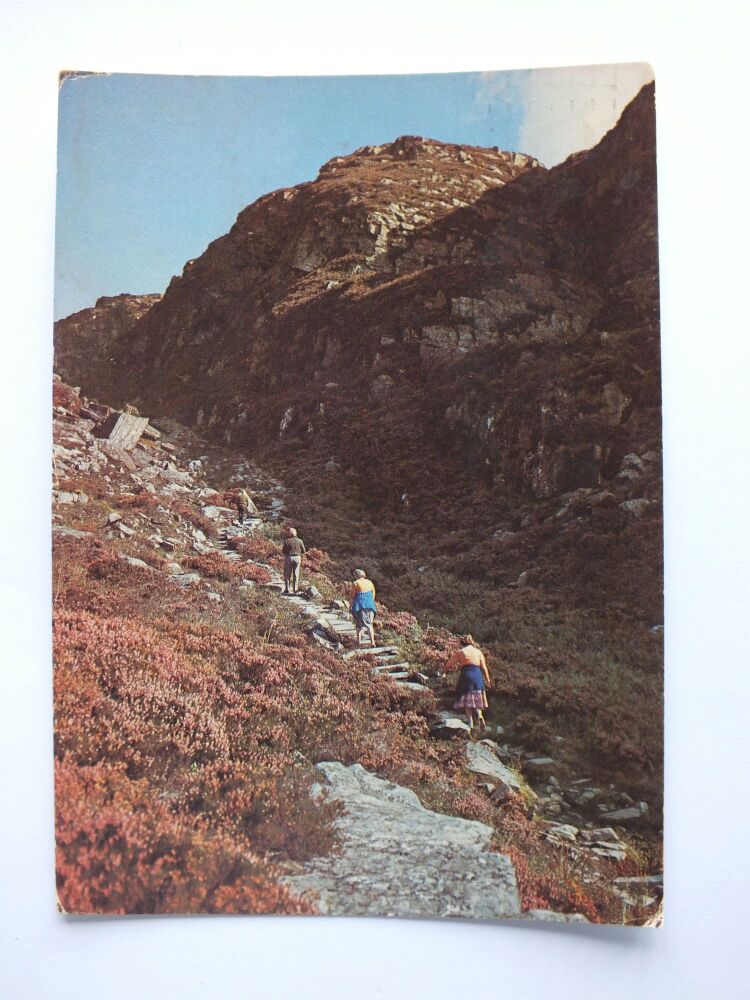 The Roman Steps At Cwm Bychon Gwynedd-1980s Postcard