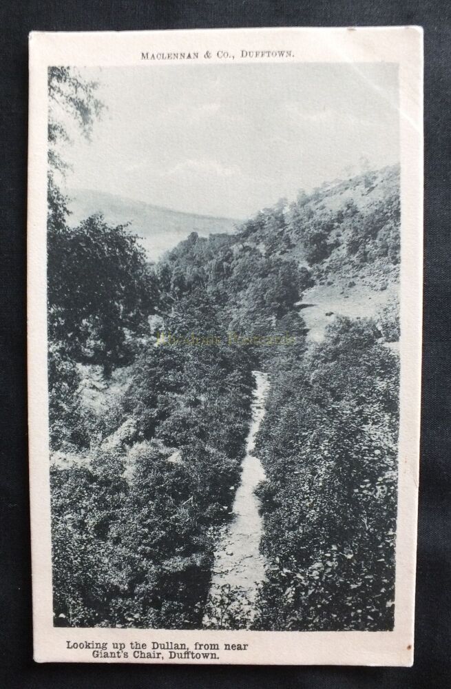 Dufftown-Looking Up The Dullan From Giants Chair-MacLennan Postcard