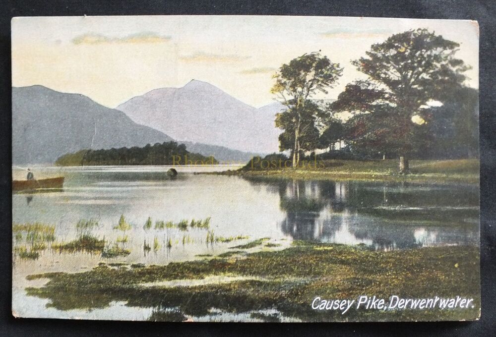 Causey Pike Derwentwater-Early 1900s Postcard-JWD Commercial Series