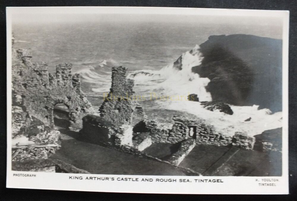 King Arthurs Castle Tintagel Cornwall- Youlton Real Photo Postcard