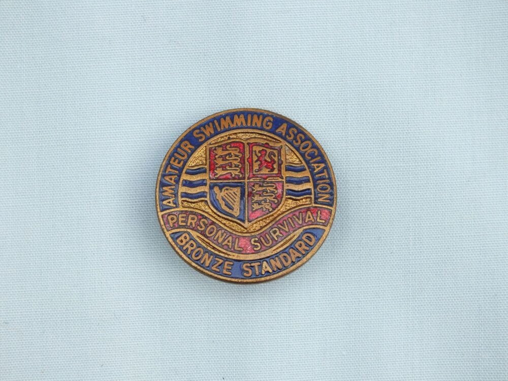 Amateur Swimmimg Association-ASA- Personal Survival Bronze Standard Enamel Badge