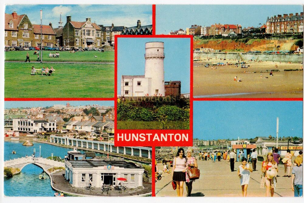 Hunstanton Norfolk-1970s Multiview Postcard