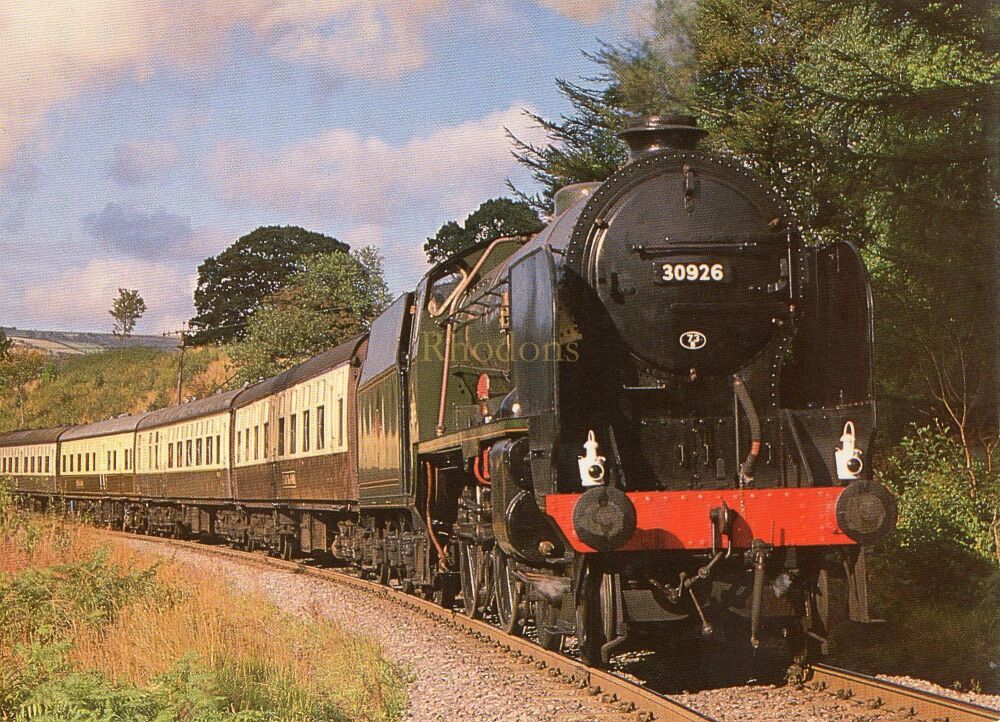 North Yorkshire Moors Railway Postcard-Schools Class Steam Locomotive 4-4-0