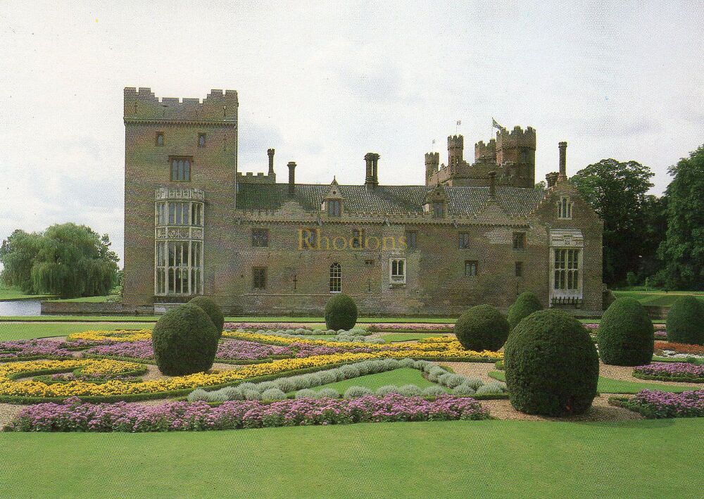 Oxburgh Hall Norfolk-The East Front and Parterre-National Trust Postcard
