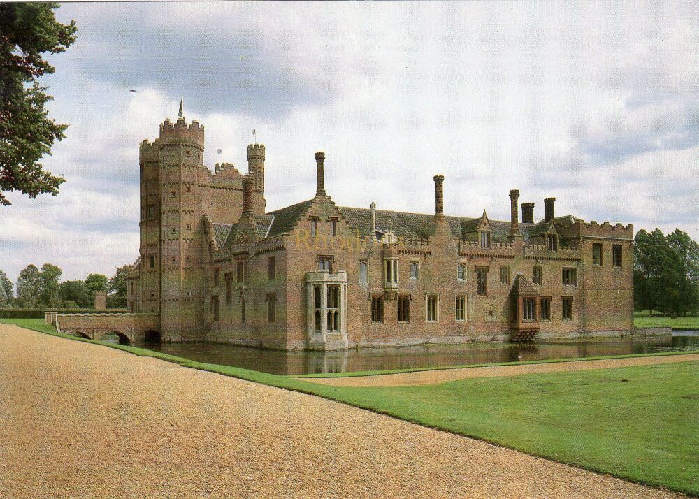 Oxburgh Hall Norfolk-The West Front and 15th Century Gate Tower-National Trust Postcard