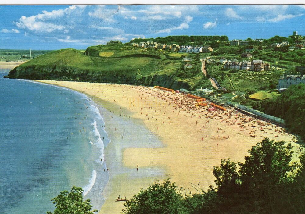 Carbis Bay, St Ives, Cornwall-1960s John Hinde Postcard