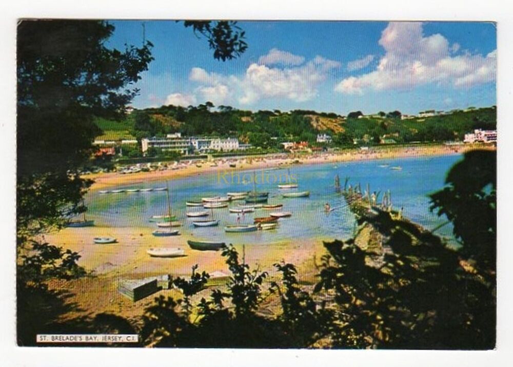St Brelades Bay,Jersey CI-1960s Colour Photo Postcard