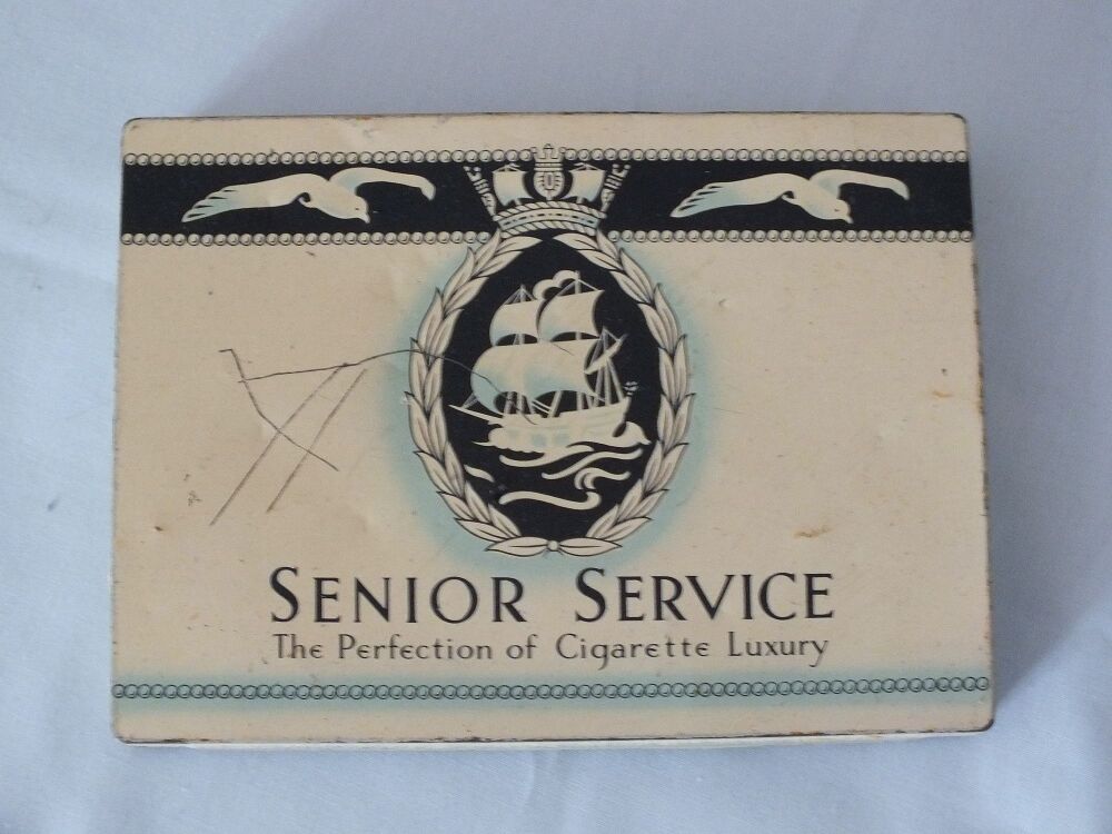 Vintage J.A. Pattreiouex (Overseas) Senior Service Cigarette Tin