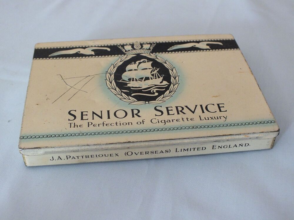 Vintage J.A. Pattreiouex (Overseas) Senior Service Cigarette Tin