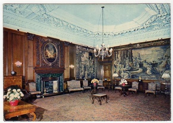 Palace of Holyroodhouse, Edinburgh-Morning Drawing Room-Colour Postcard
