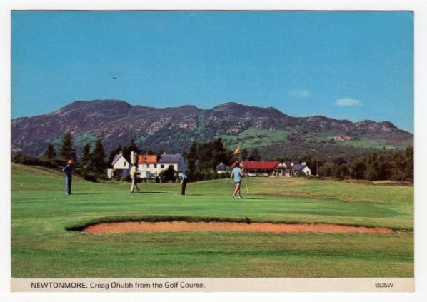 Newtonmore, Scottish Highlands- Creag Dhubh From The Golf Course-1980s Postcard
