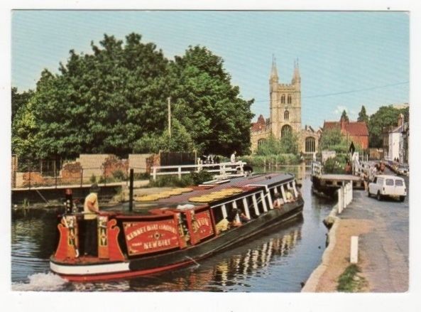 Kennet and Avon Canal From Reading To Newbury-No 4 of Canal series D.232-E T W Dennis Postcard