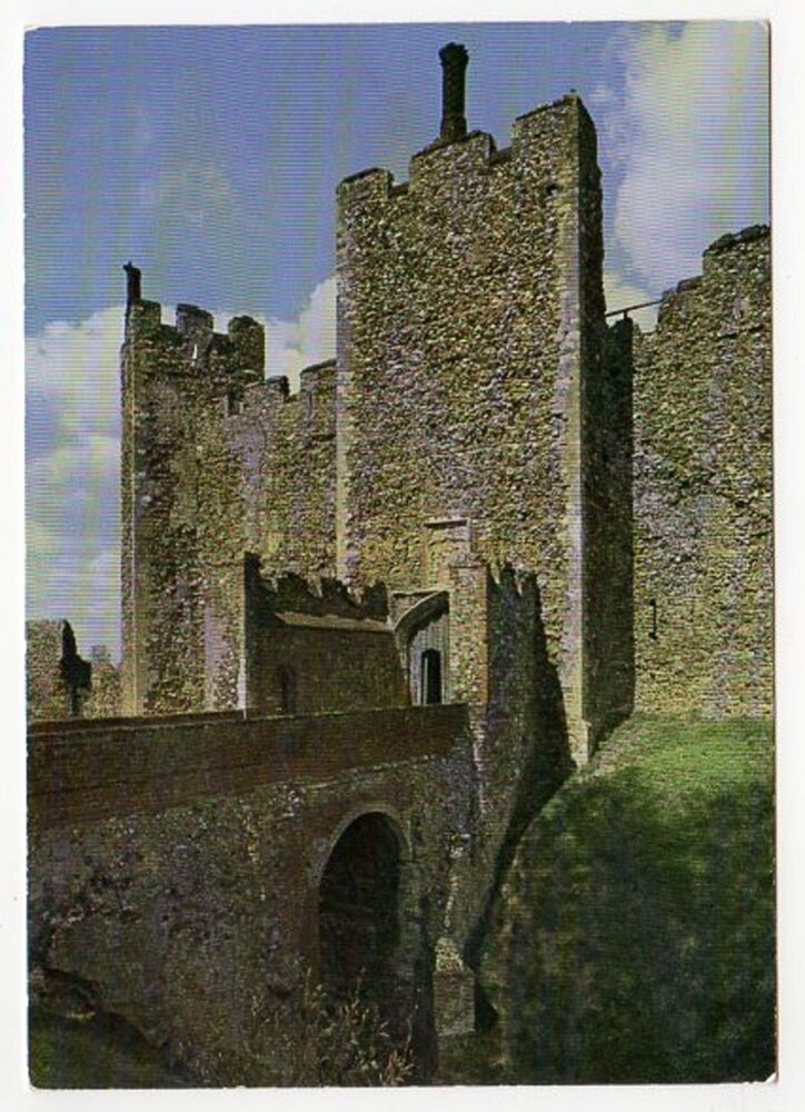 Framlingham Castle Suffolk-Bridge and Main Gateway View Postcard