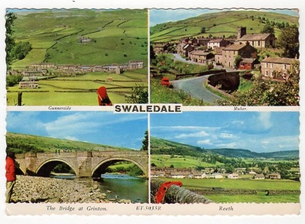 Swaledale, Yorkshire Dales Multiview-Bamforth Postcard